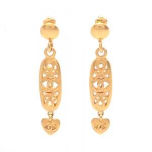 Chanel Cc Logo Clip-On Earrings Metal #247103C11B